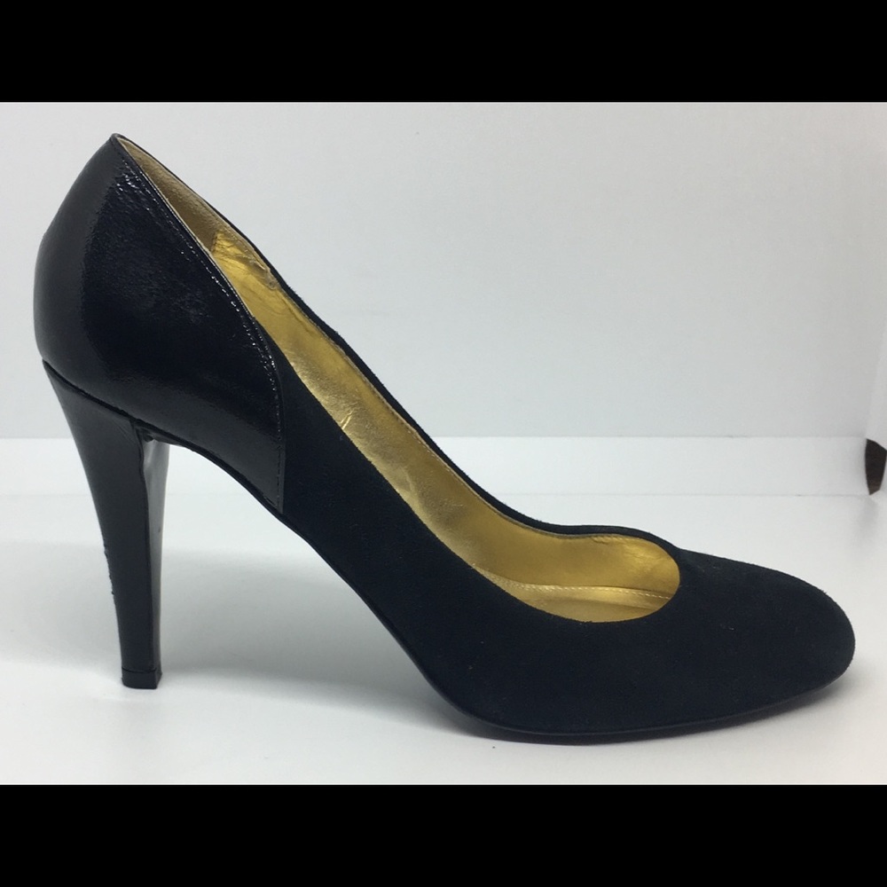 J. Crew Harper Suede/Patent Platform Heels Sz 6.5